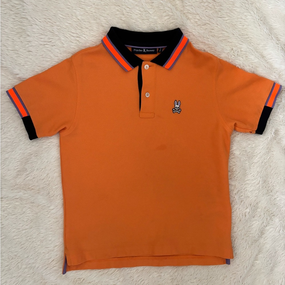 Psycho Bunny Kids Orange Polo Shirt